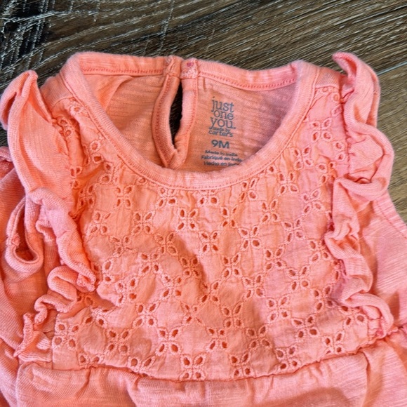 9m Carters Snap Pink and Floral Onesie Bundle - Picture 4 of 4